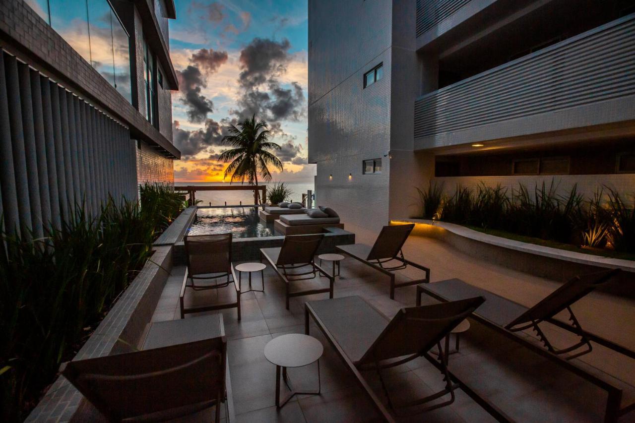 Apartamento Com Jacuzzi Na Beira Mar De Joao Pessoa No Branco Haus المظهر الخارجي الصورة